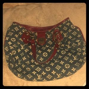 Vintage LV denim bag